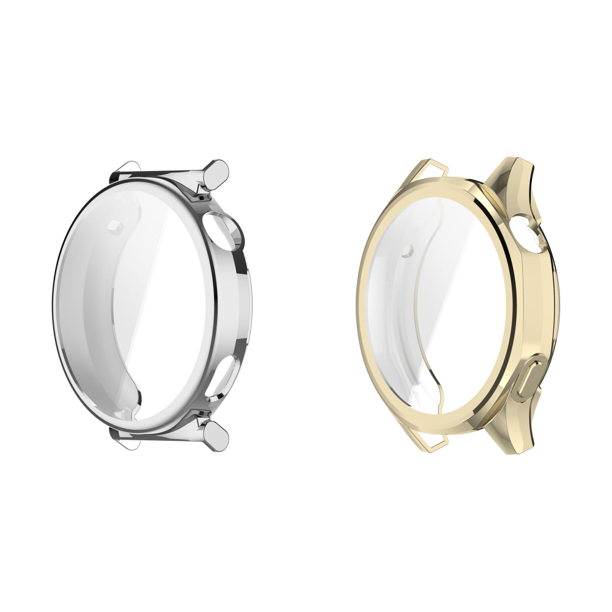 Funda Protectora Pantalla Carcasa Parachoques TPU para Huawei Watch GT5 41 Mm (plateado)