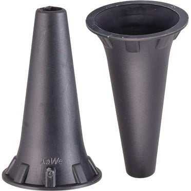 HealthSmart Disposable Otoscope Tips Ear Specula for KaWe PICCOLIGHT Otoscope 4.0mm, Black, 100 Count