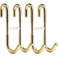 thumbnail image 1 of Ganchos para colgar sobre la puerta de cristal de la ducha, chapados en oro, de acero inoxidable 304, sin marco ni taladros, para albornoces, batas, toallas y más., 1 of 5