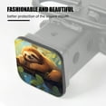 thumbnail image 3 of Hitch Cover Fits For 2-Inch Hitch,Cute Cartoon Sloth Sitting On The Branchrubber Trailer Hitch Cover Tube Plug Insert,Car Exterior Accessories, Receiver Tube Hitch Plug, 3 of 6