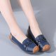 thumbnail image 4 of Zapatos Casuales de las Mujeres Suaves de Cuero Falso Deslizamiento Superior en Mochilas Cómodos Zapatos Planos de la Sola Plana de las Mujeres, 4 of 9