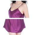 thumbnail image 4 of Pyjama Court en Soie Glacée pour Femme, Lingerie Aguichant, Robe de Soirée à Dos Nu, 4 of 5