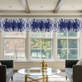 Curtain Valances for Kitchen Windows,Short Valance Ocean White Coral on ...
