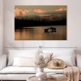 thumbnail image 2 of Elephant Stock Courting Moose In Wonder Lake Wall Art - Horizontal Canvas Wall Art - Living Room Wall Decor - Nature Canvas - Gray And Black Decor By Ron Sanford - 51" x 34", 2 of 8