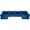 Blue, variant on HOMREST Outdoor Chair Cushions Set of 4, 24x24 Inch Waterproof Patio Furniture Cushions with Removable Covers & Ties, Reversible Seat Cushions and Back Cushions for Garden Deck Furniture, Navy Blue