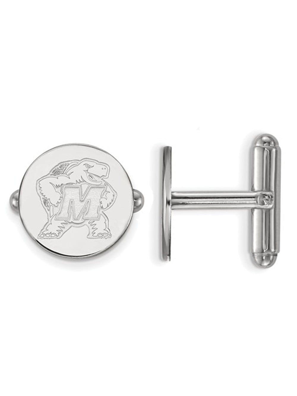 Gem And Harmony Mens Titanium Checker Cuff Links