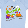 thumbnail image 4 of Inktastic My First Halloween Train with Pumpkins, Bats, Cat,and Ghost Boys or Girls Baby Bodysuit, 4 of 5