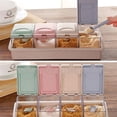 thumbnail image 5 of Cheers Boîte de Rangement pour Assaisonnements 4 Compartiments Séparables Transparent Cuisine Sucre Épices Sel, 5 of 5