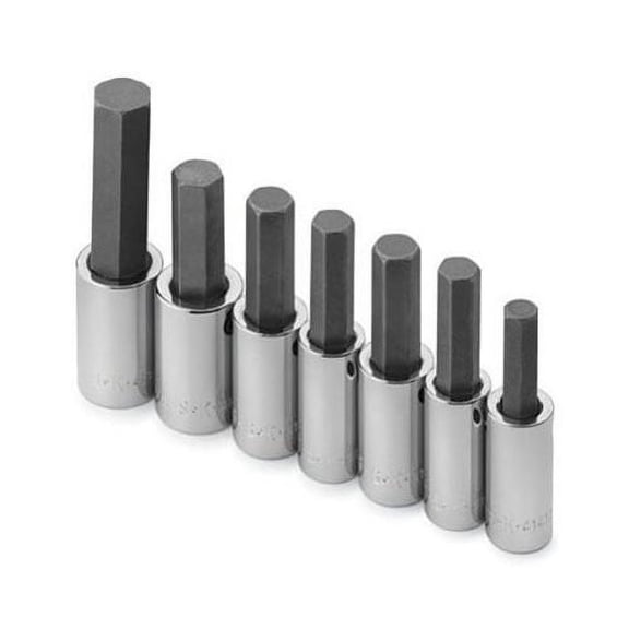 SK Hand Tool 41227 7-Piece 1/2 in. Drive SAE Hex Bit Socket Set
