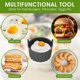 thumbnail image 2 of 6Pcs Silicone Air Fryer Egg Mould 2.8in Reusable Air Fryer Egg Poacher Non Stick Cupcake Muffin Cups for Microwave Oven, 2 of 5