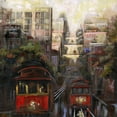 thumbnail image 3 of "Up and Down San Francisco" Painting Print on Wrapped Canvas, 3 of 5