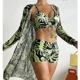 thumbnail image 2 of Trajes de baño estampados de verano, conjuntos de Tankini, traje de baño femenino con realce para ropa de playa, trajes de baño de tres piezas, traje de baño para piscina para mujer, 2 of 5