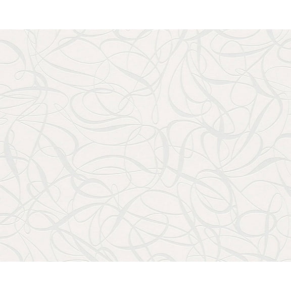 Concord Wallcoverings Textured Wallpaper Geometric Modern Random Lines Pattern, White Silver, 21 In x 33 Ft (56 sq. ft), 132055