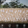 thumbnail image 3 of Luces solares tipo cortina DBFAIRY, 6 m x 1 m, 300 LED, impermeables, 3 of 8