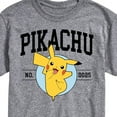 thumbnail image 3 of Pokémon - Pikachu Collegiate - Men's Short Sleeve Graphic T-Shirt, 3 of 5