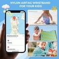thumbnail image 4 of Air tag Wristband Kids(2 Pack), Nylon Air tag Bracelet for Kids Compatible with Apple Air tag, Air tags Protective Cover with Strap Holder Lightweight Elastic Watch Band for Kids, Elders, 4 of 16