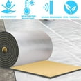 thumbnail image 4 of Car Heat Sound Deadening Insulation Mat 394mil 10.8 Sqft PE Foam Deadener Barrier Auto Hood Engine Roof Door Trunk, 4 of 7