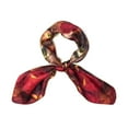 thumbnail image 3 of Wrapables® 100% Charmeuse Silk Square Scarf Neckerchief, Red Roses, 3 of 4