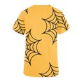 thumbnail image 5 of Alkepwun Halloween Scrubs Women's V-Neck Short Sleeve Funny Halloween Spider Web Printed Holiday Scrub Tops, 5 of 5