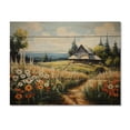 thumbnail image 3 of Designart "Farmhouse Seasons Painting III" Farm Print on Natural Pine Wood, 3 of 5