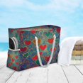 thumbnail image 6 of DIXRUYEE Beach Cooler Travel Tote Bags Beach Bag Fashion Heartfelt Mosaic Printed, 6 of 7