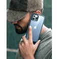 thumbnail image 3 of SUPCASE Unicorn Beetle Edge Series Case for iPhone 13 Pro Max (2021 Release) 6.7 Inch, Slim Frame Clear Case with TPU Inner Bumper & Transparent Back (Cerulean), 3 of 9