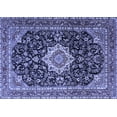 thumbnail image 1 of Ahgly Company Machine Washable Indoor Rectangle Medallion Blue Traditional Area Rugs, 8' x 10', 1 of 4