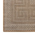 thumbnail image 6 of Unique Loom Outdoor Border Collection Area Rug - Greek Key (6' 1" Square Light Brown/Tan), 6 of 7