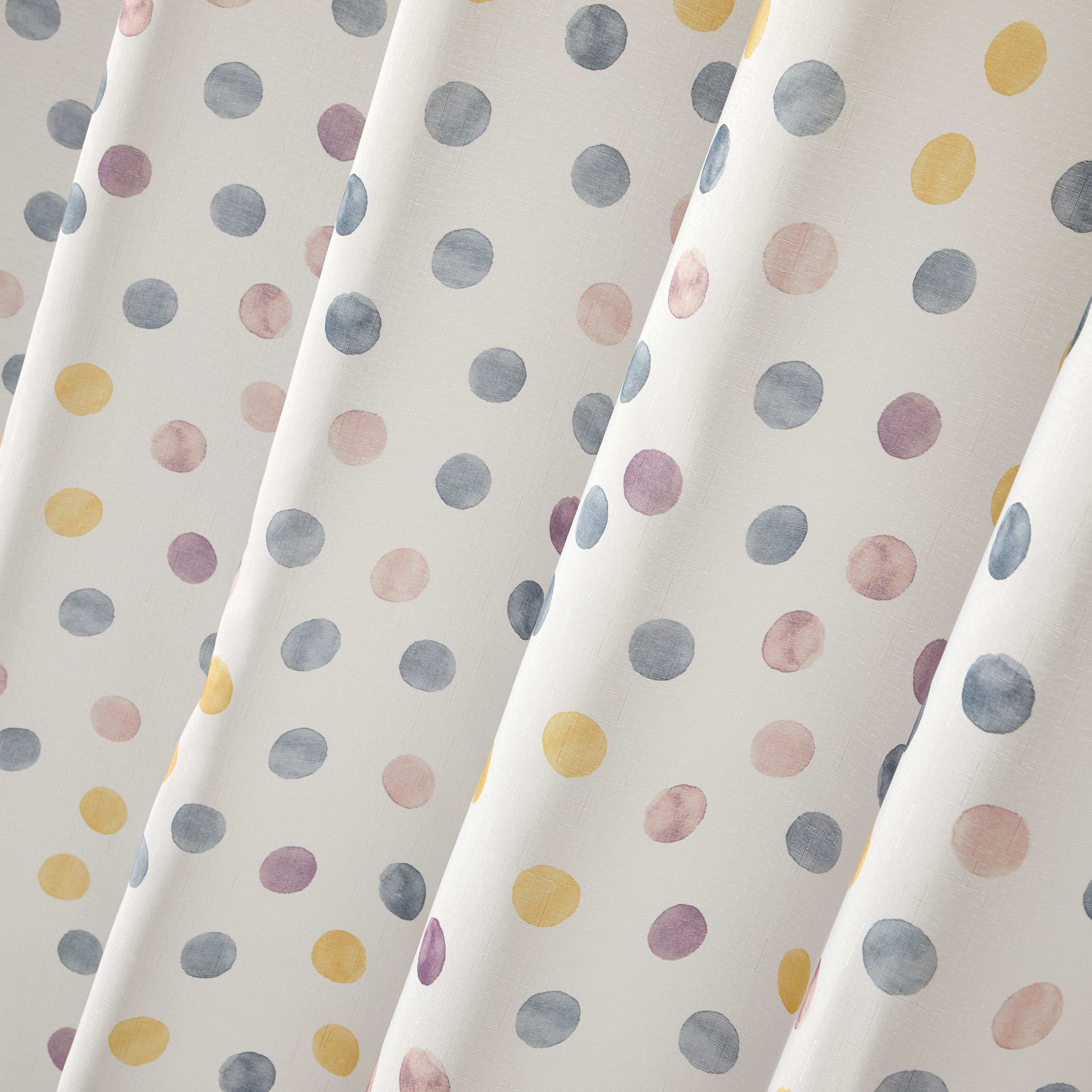(3 pack) Mainstays Watercolor Dots Shower Curtain, 72" X 72", Polyester