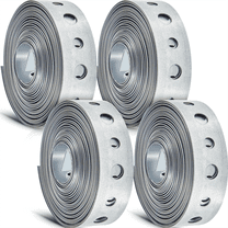 New Arrivals 4 Pcs Galvanized Hanger Strap Metal Strapping with Holes Pipe