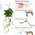 thumbnail image 3 of Gancho para colgar de 6 pulgadas, gancho de pared de metal, soporte para colgar plantas, gancho de pastor, para colgar comederos de pájaros, campana de aire, cesta de flores, linterna, interior/exter JAMW Sencillez, 3 of 4