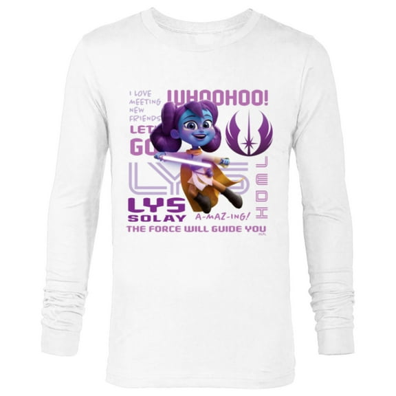 Star Wars Young Jedi Adventures Lys Solay Amazing Jedi - Long Sleeve T-Shirt for Men - Customized-White