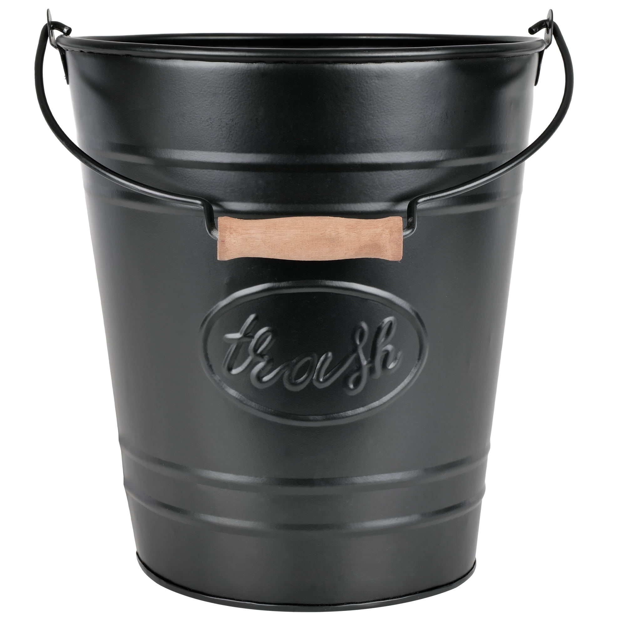 Autumn Alley Black Farmhouse Trash Can 7L for Farmhouse Bathroom Decor