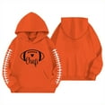 thumbnail image 3 of Tiijoy Tween Girl's Football Themed Hoodie Activewear Hooded Sweatshirt, Sizes 13-14, 3 of 3