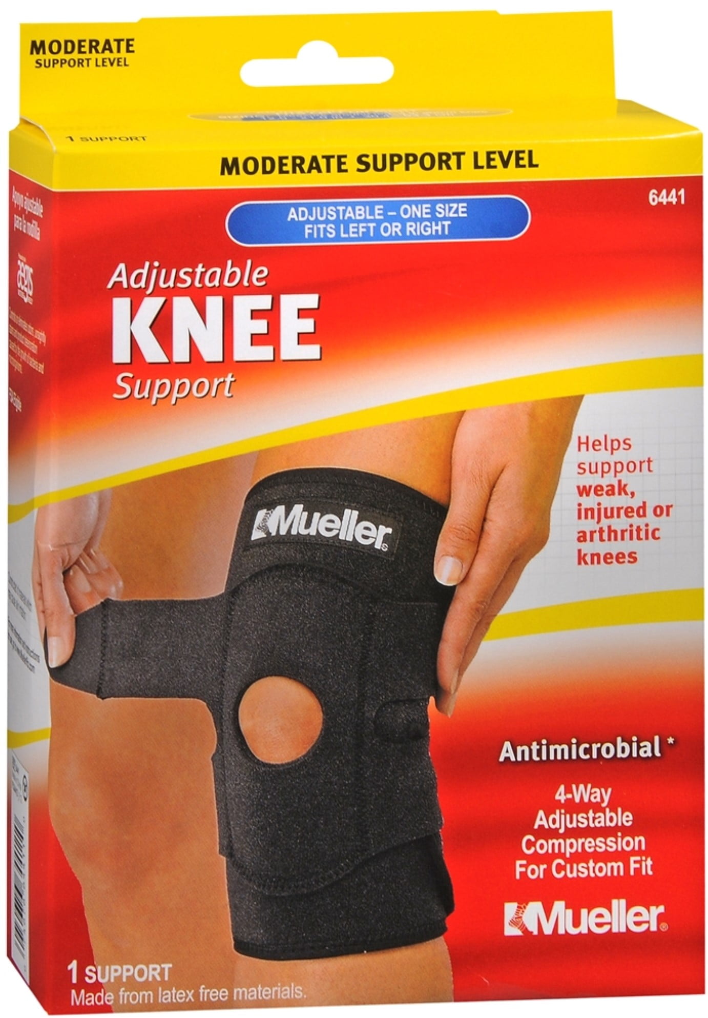 Mueller Sport Care Adjustable Knee Support One Size [6441] 1 Each (Pack of 2)