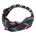 thumbnail image 4 of Unique Bargains 1 Pc Fashion Arrow Pattern Cross Elastic Hairband for Women Dark Green, 4 of 6