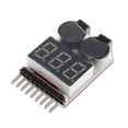 thumbnail image 5 of SHAR 1S-8S Battery Tester, RC Battery Alarm Buzzer Lipo Checker with LED for Lipo, Li-ION, Li-Fe Battery Fonepro, 5 of 5