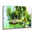 thumbnail image 2 of Póster de lienzo con pintura al óleo de pescador, decoración de dormitorio, paisaje deportivo, decoración de oficina, regalo, estilo marco, 12 x 18 pulgadas (30 x 45 cm), 2 of 8
