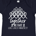 thumbnail image 4 of Inktastic Together, We Fight Lung Cancer Awareness Boys or Girls Baby Bodysuit, 4 of 5
