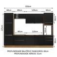 thumbnail image 4 of Cocina Integral Completa Modular Madesa Lux 320cm MN 03, 4 of 5