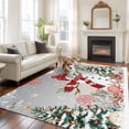 thumbnail image 2 of Large Area Rugs for Living Room Bedroom, Gray Snowman Christmas 6'x9' Rug Washable Carpet Runner Indoor Outdoor, Xmas Tree Coastal Snowflake Starfish Non Slip Floor Mats Rug for Kitchen, Playroom, 2 of 8