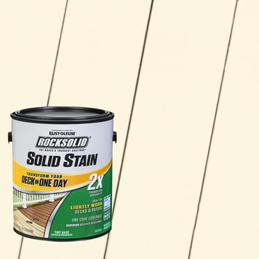 Canvas, Rust-Oleum RockSolid 2X Solid Exterior Wood Deck Stain-319742T, Gallon
