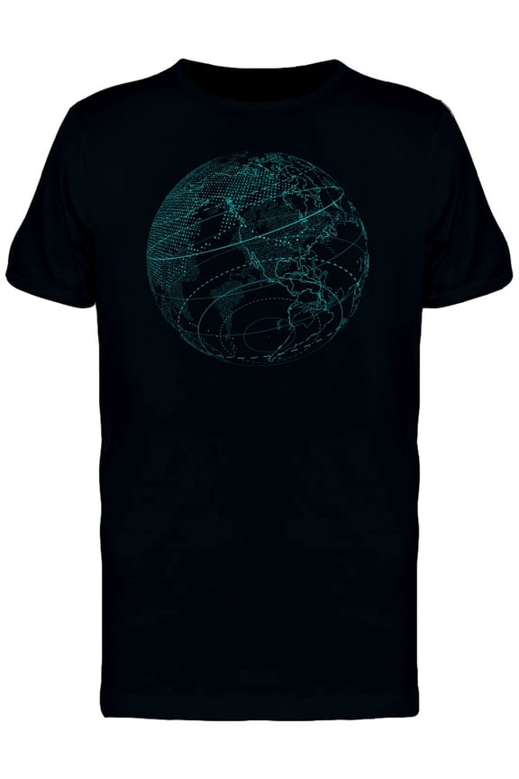 Planet Earth In Green Art Tee Men's -Image by Shutterstock