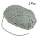 thumbnail image 3 of 2Madejas Chenilla Hilo Terciopelo Manta Hilo 2x100g/7.1oz 6 Súper Voluminoso Poliéster Suave Tejido para Ganchillo Tejedura Bolsos Bufanda Sombrero, Gris, 3 of 7
