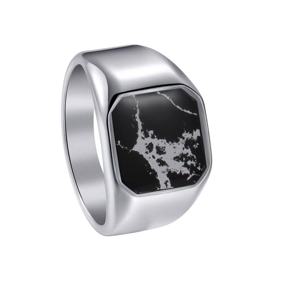 HIJONES Men Women's Stainless Steel Ring Jewelry Comfort Fit Size 7