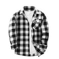 thumbnail image 6 of AIEOTT Boys Casual Plaid Button Down Shirts Kids Long Sleeve Collared Blouses Shacket Jacket 4-15 Years, 6 of 7