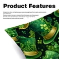 thumbnail image 2 of Saint Patrick's Day Throw Pillow - Velvet Pillow Inserts Covers with Unique Patterns - Set of 2 - Available in 16x16, 18x18, 20x20 Inches for Various Occasions, 2 of 6