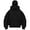 Black (Hood), variant on Unisex Balaclava Hoodie - 2-in-1 Double-Layer Zip Jacket with Built-in Ski Mask, Windproof Warm Winter Outerwear