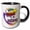 Black/White, variant on 3drose, I Believe in Radishes Cute Believer Design, 11oz Two-tone Yellow Mug
