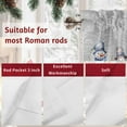 thumbnail image 7 of Valances for Windows Snowman Xmas Snowflakes Winter Branches Rod Pocket Short Curtain for bathroom living room bedroom Red Berries 1 Panel 42x12in, 7 of 7